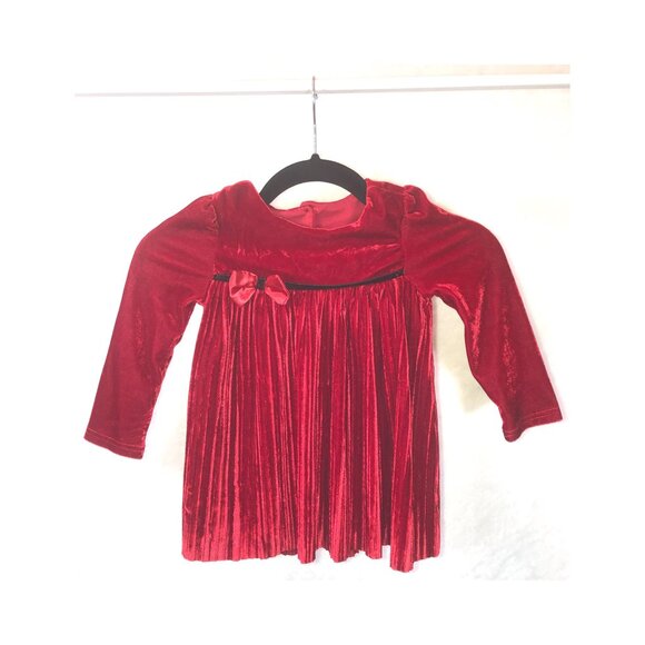 DRESS,  3T,  NANNETTE BABY,  velvet/velour - Picture 1 of 3